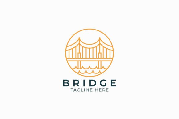 Bridge Logo at Circular Frame Brand - A Versatile Graphic Design Asset