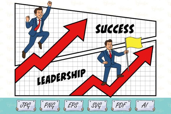 Business Growth Success Comic Vector: A Professional Illustration for Content Publishing