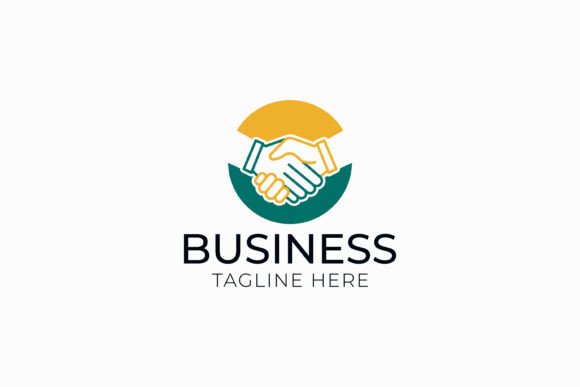 Business Handshake Deal Agreement Logo for Local Branding