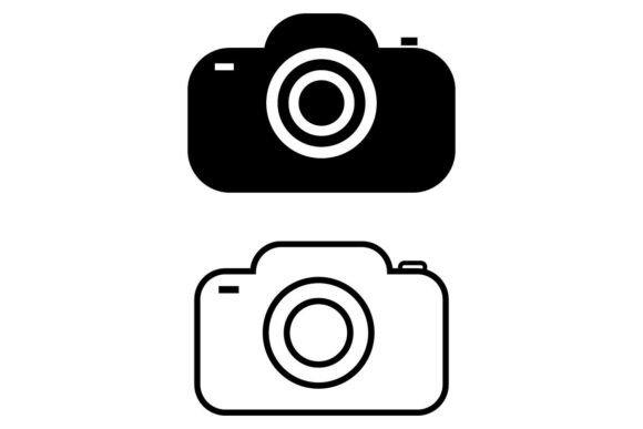 Camera Vector Icon Set for Modern Graphics and Illustrations