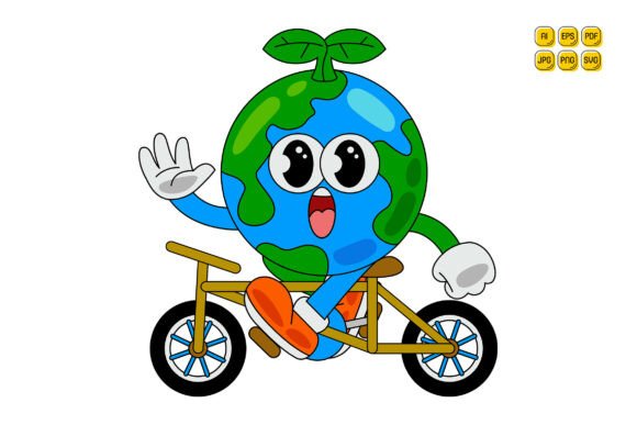 Cartoon Earth Character Vector Art 08 Review