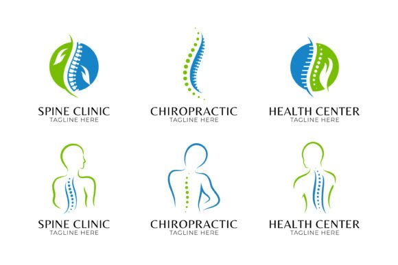 Chiropractic Spine Care Medical Health Graphics for Blog and Website Use