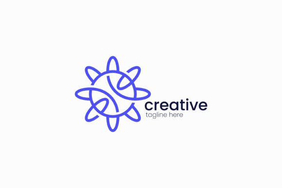 Creative Orbit Logo with One Line Loops Review