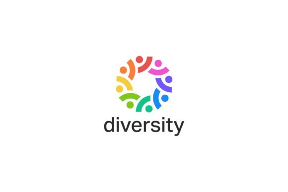 Diversity Community HR Global Logo: A Modern Graphic Asset