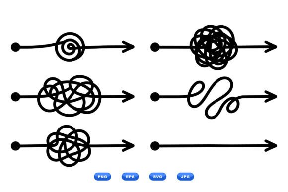 Hand Drawn Scribble Arrow Set for Graphics and Crafts