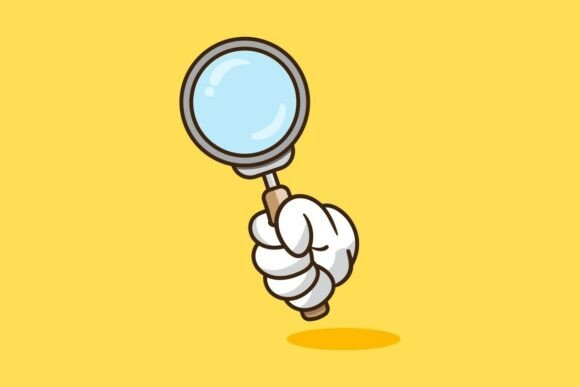 Hand Holding a Magnifying Glass - A Versatile Graphic for Local Branding