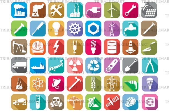 Industry Energy Icons for Digital Product Creators