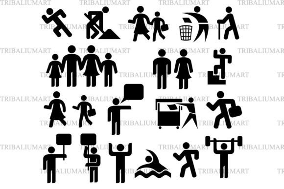 Man Icons Set - People Silhouettes Review