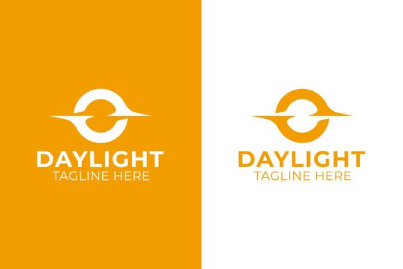 Minimalist Daylight Sun Dynamic Horizon Logo Templates