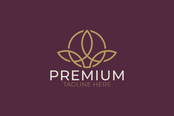 Premium Golden Emblem Logo for Professional Graphic Design