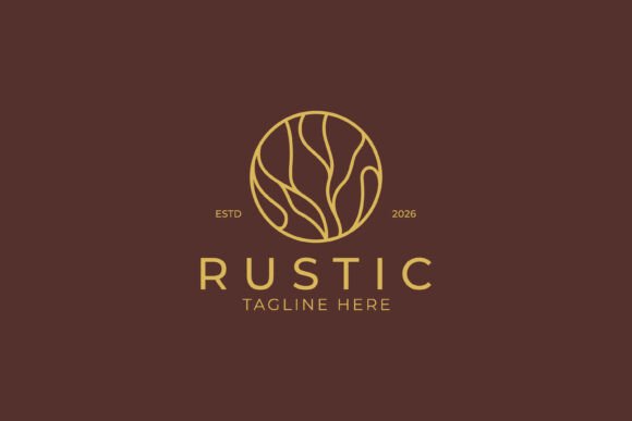 Rustic Branch Logo Nature Fashion Beauty Graphics