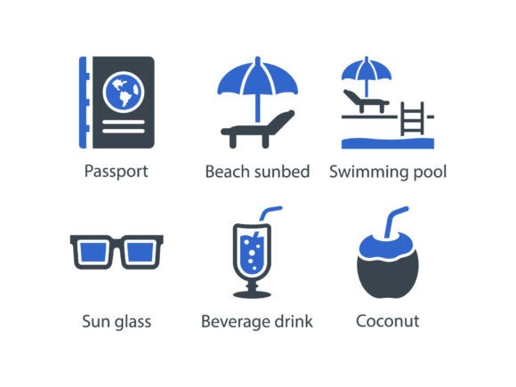 Summer Icon Set 2 - Graphics for Handmade Creations