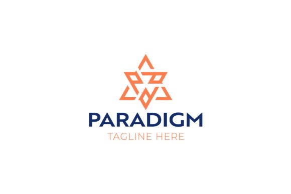 Triangle Shape Logo Paradigm Symbol for Crafting and Branding