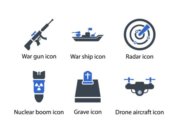 War Icon Set 5 – Graphics for Handmade Creations