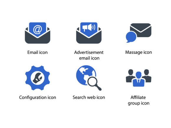 Web Marketing Icon Set 1 for Branding and Graphics