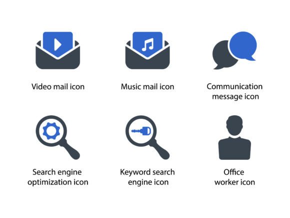 Web Marketing Icon Set 6 - A Versatile Graphics Asset for Digital Sellers