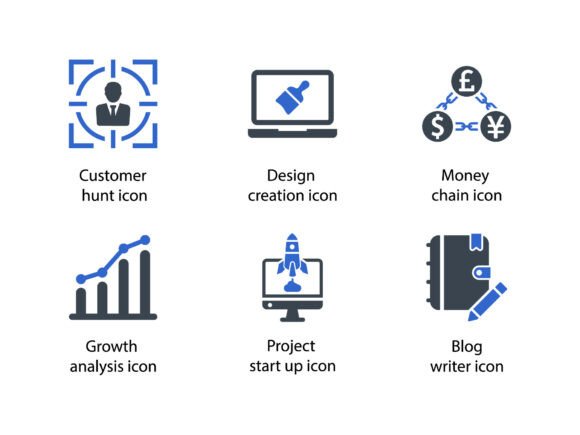 Web Marketing Icon Set 7 for Local Business Branding